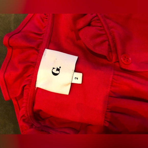 G.by Goop Ruffle Collared Shirt Dress-Size 2 - Picture 8 of 8